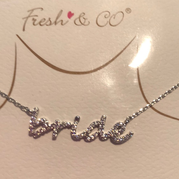 “Bride” necklace. White gold dipped - Picture 2 of 6